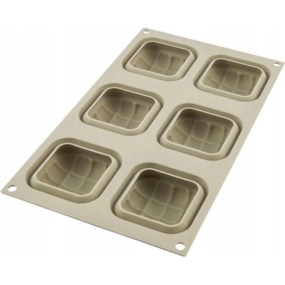 Silikomart forma silikon 6ks Mini eleganza 7x7 v.3cm 6x100ml