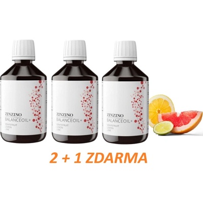 Zinzino Balanceoil+ grapefruit citron a limetka 2 +1 3x 300 ml – Hledejceny.cz