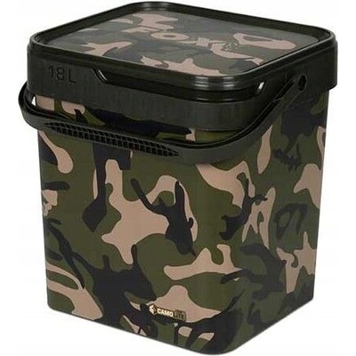 Kbelík s víkem FOX CAMO BUCKET 18L