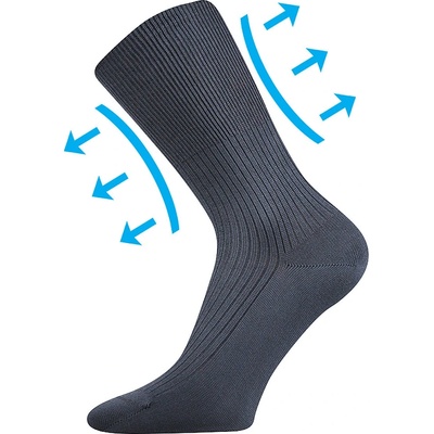 VOXX ponožky Zdravan tmavě šedá