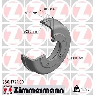 Brzdový buben ZIMMERMANN 250.1771.00 (250177100)