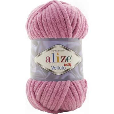 Alize příze Velluto 98 fialkově růžová