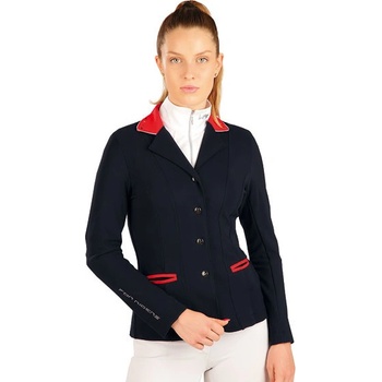 Litex Jezdecké závodní dámské sako tmavě modrá a červená Tmavě modrá
