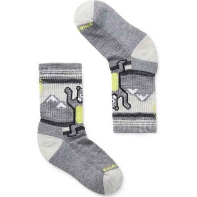 Smartwool Kids' Hike Light Cushion Hiking Bear Cre Hike Medium Gray