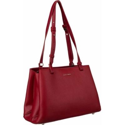 David Jones Trojpriehradková kabelka na rameno CM6533-red