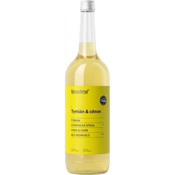 Sirupárna Domácí Tymián & Citron Sirup 1 l