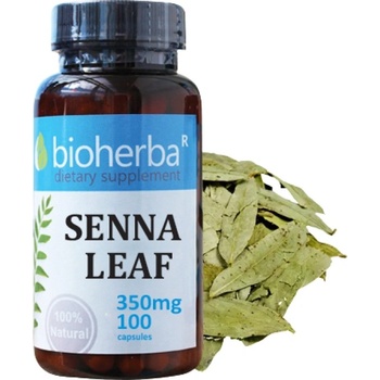 Image 1 of Bioherba Senna Leaf 350 mg [100 капсули]