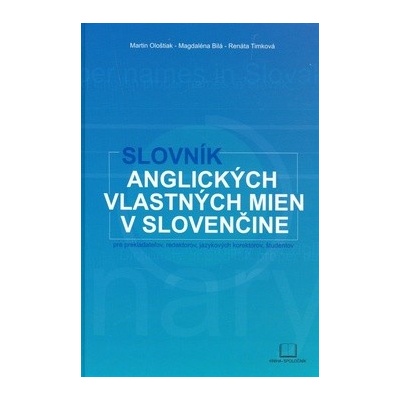 Slovník anglických vlastných mien v slovenčine