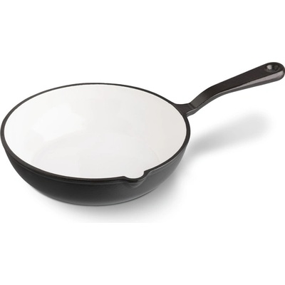 Český smalt GOURMETINA Litinová smaltovaná pánev TEREZA Matná černá 21 cm