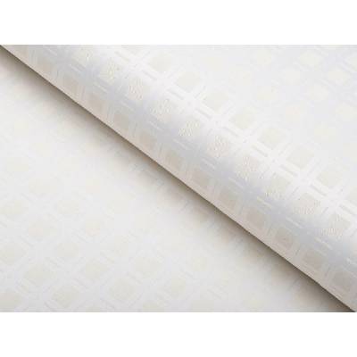 Dekorační látka BM-002 Káro na režném - šířka 140 cm