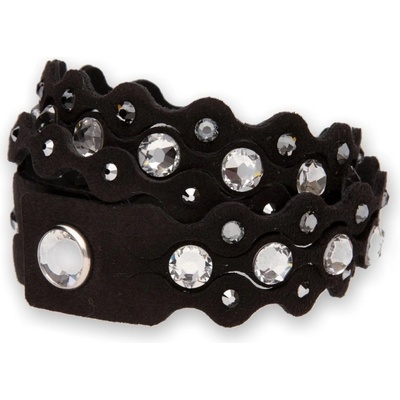 Spark náramek se Swarovski Elements krystaly černý Dotty Elegant BLDOT2CZ1 Krystal