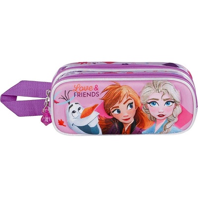 Ученически 3D несесер Karactermania Frozen 2 - Friends, 2 ципа (6387)