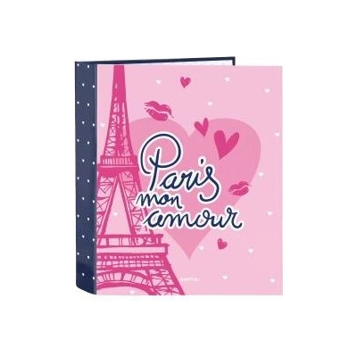 Safta Папка с пръстени Safta Paris Розов Морско син A4 27 x 33 x 6 cm