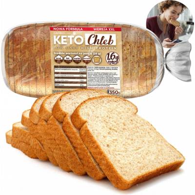 Keto chléb CambioLabs 350 g bez mouky, s vysokým obsahem bílkovin a semínky