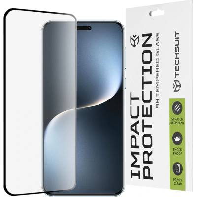 Techsuit Протектор за Honor Magic7 Pro - Techsuit - 111D Full Cover / Full Glue Glass / 3D Curved Screen - Черен