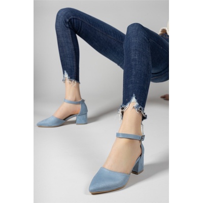 Riccon Дамски елегантни обувки 0012380 - Светлосини #325966 (325966_Светло син)