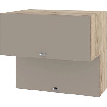 ИРИМ Горен кухненски шкаф Сити АРФ-Капучино мат-05-107 80 см