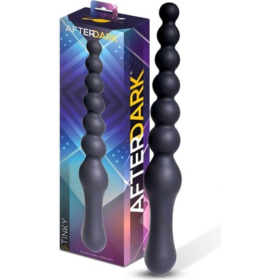 Afterdark Tinky Double Anal Massager Silicone Black