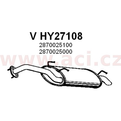 Zadní díl výfuku ASSO/VENEPORTE ACI V HY27108
