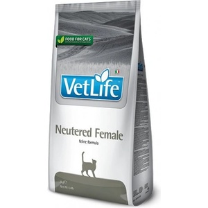 Farmina Vet Life Neutered Female feline - пълноценна диетична храна за кастрирани котки - 5 кг, Италия - PVT050004S