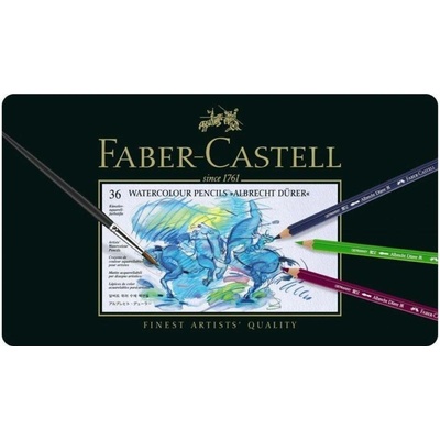 Faber-Castell Akvarelové pastelky Albrecht Dürer plechová krabička 36 barev 1175360