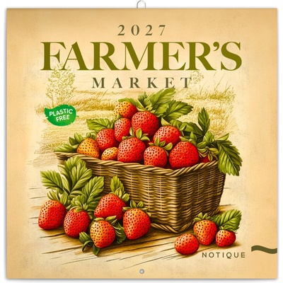 NOTIQUE poznámkový Farmářské trhy 30 × 30 cm 2027