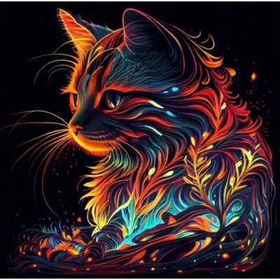 Norimpex Umělecká kočka 30 × 40 cm 2000122