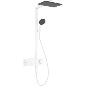 Hansgrohe Raindance Alive Q - Душ комплект с термостат, 21x34 см, 3 струи, матово бяло 24580700 (24580700)