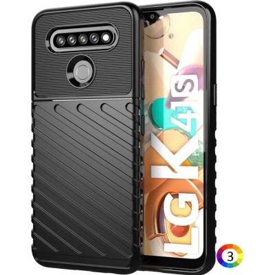 LG K51S/K41S Удароустойчив Twill Texture Калъф и Протектор