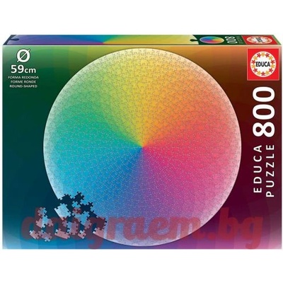 Educa Кръгъл пъзел educa 19033 - 500 части - Цветен кръг (edu19033)