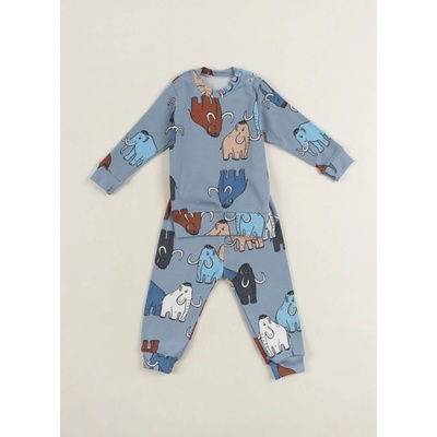 Pyžamo s dlouhým rukávem MAMUTI modré BABY Extreme Intimo