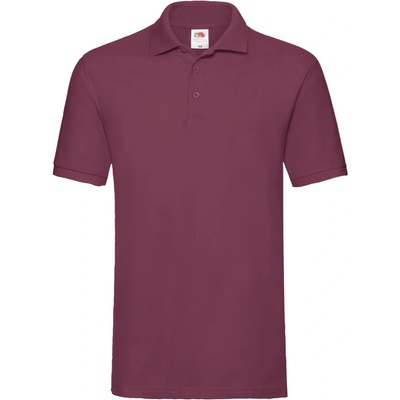 Fruit of the Loom polokošile pánská Premium polo vínová