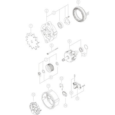 MAHLE generátor MG165