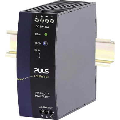 PULS Piano sieťový zdroj na montážnu lištu (DIN lištu), 24 V/DC, 10 A, 240 W, výstupy 1 x