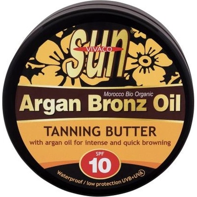 Sun Argan Bronz Oil Tanning Butter SPF10 слънцезащитно масло с арганово масло за бърз тен 200 ml