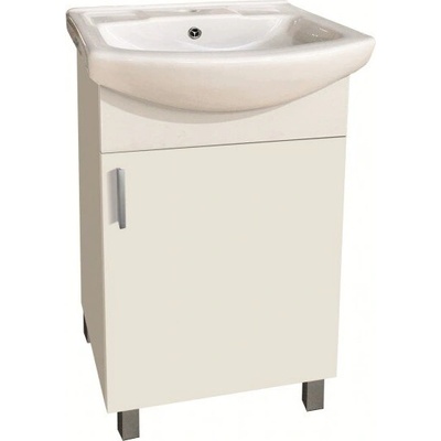 Inter Ceramic Долен шкаф за баня ICP 4535 NEW, Inter Ceramic, PVC, бял, с умивалник, 45x35x85см (4535 NEW)