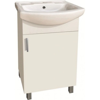 Inter Ceramic Долен шкаф за баня ICP 4535 NEW, Inter Ceramic, PVC, бял, с умивалник, 45x35x85см (4535 NEW)