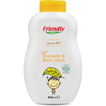 Friendly Organic Бебешки шампоан с органичен овес Friendly Organic - 400 ml (FR.01758)