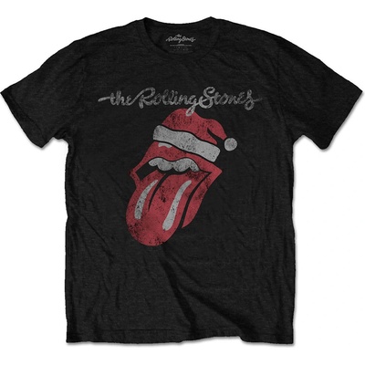 The Rolling Stones tričko Santa Lick čierne