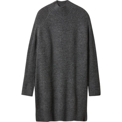 esmara Dámské pletené šaty s podílem vlny šedá – Zboží Dáma