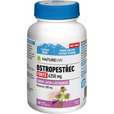 Swiss NatureVia Ostropestřec Forte 60 kapslí