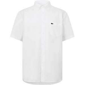 Lacoste Мъжка риза с къс ръкав Lacoste Short Sleeve Oxford Shirt Mens - White 001