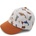 maximo Детска шапка с козирка maximo Kid's Mini Boy's Cap Dino, Hook-and-Loop Closure Cap - Wollweiß / Rehbraun - размер 49 cm (904-6351-0112)