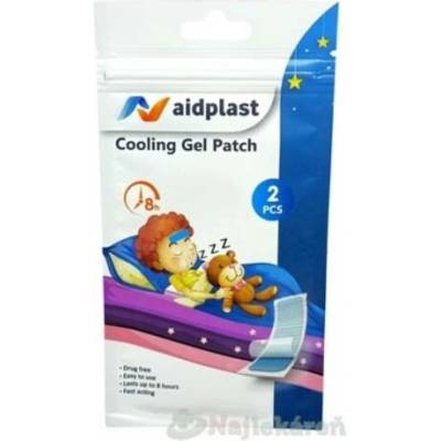 Aidplast Chladivá hydrogelová náplast 4,2 × 12 cm 2 ks