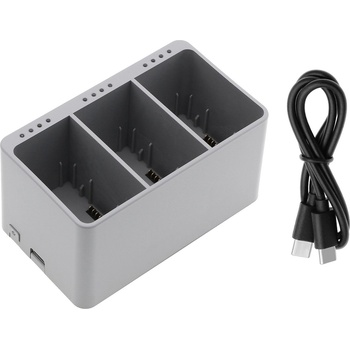 Cameron Sino Зарядно за 3 батерии за DJI Mini 3, Mini 3 Pro, Mini 4, Mini 4 Pro, алтернативно (DF-DJM300TH)