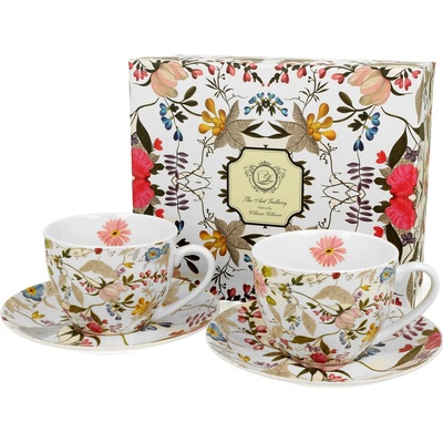 DUO Sada přátelská 2 šálky a 2 podšálky Kilburn white porcelán 280 ml