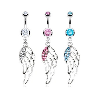Marre piercing do pupíku andělské křídlo HWNAL12916