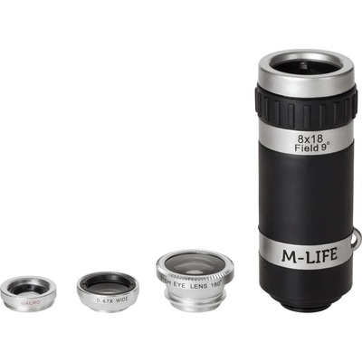 Комплект обективи за смартфон/таблет M-Life 4в1