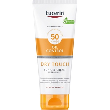 Eucerin Sun Слънцезащитен гел-крем за тяло Dry Touch, SPF50+, 200 ml