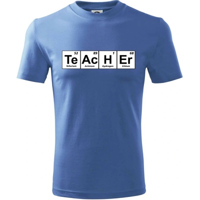 Periodická tabulka Teacher tričko detské svetlomodrá